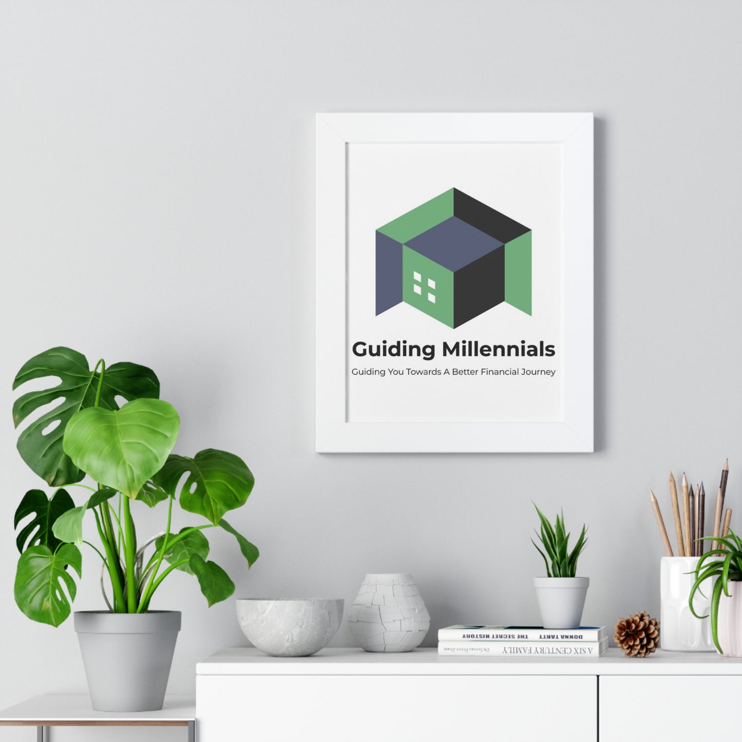 Guiding Millennials' Framed Vertical Poster