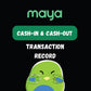 Paymaya / Maya Transaction Record Book