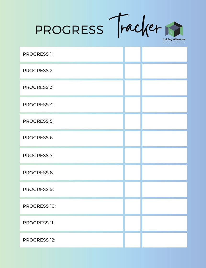 Progress, Goals and Tasks Tracker – Guiding Millennials