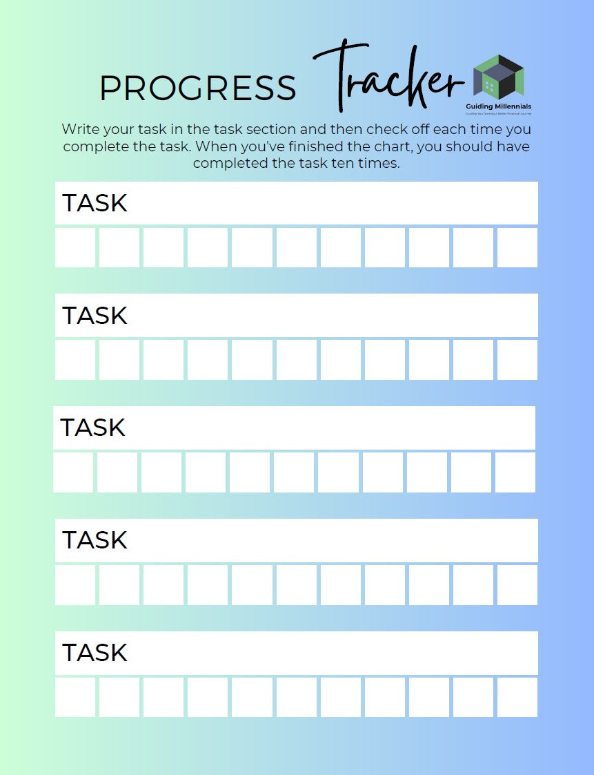 Progress, Goals and Tasks Tracker – Guiding Millennials