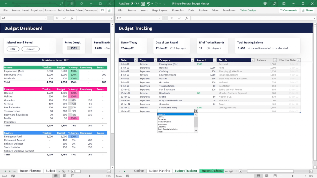 Budget Racking Ultimate Excel Personal Budget Tracker (BESTSELLER) – Guiding Millennials