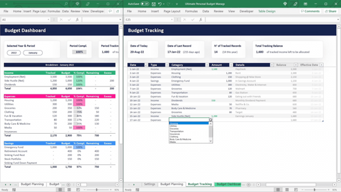 Ultimate Excel Personal Budget Tracker (BESTSELLER) – Guiding Millennials