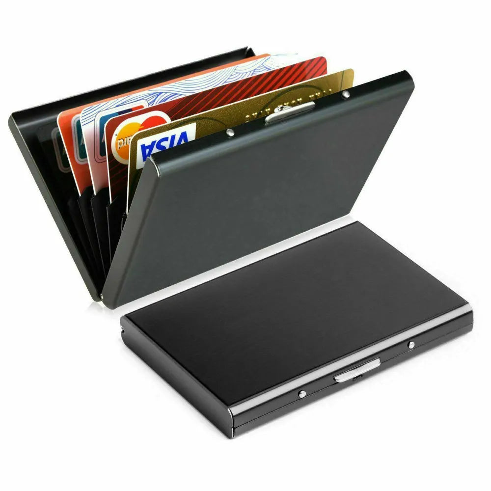 Guiding Millennials' Aluminum Metal Slim Anti-Scan Credit Card Holder