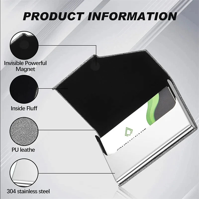 Guiding Millennials' Aluminum Metal Slim Anti-Scan Credit Card Holder