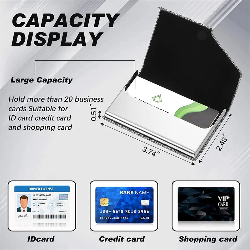 Guiding Millennials' Aluminum Metal Slim Anti-Scan Credit Card Holder
