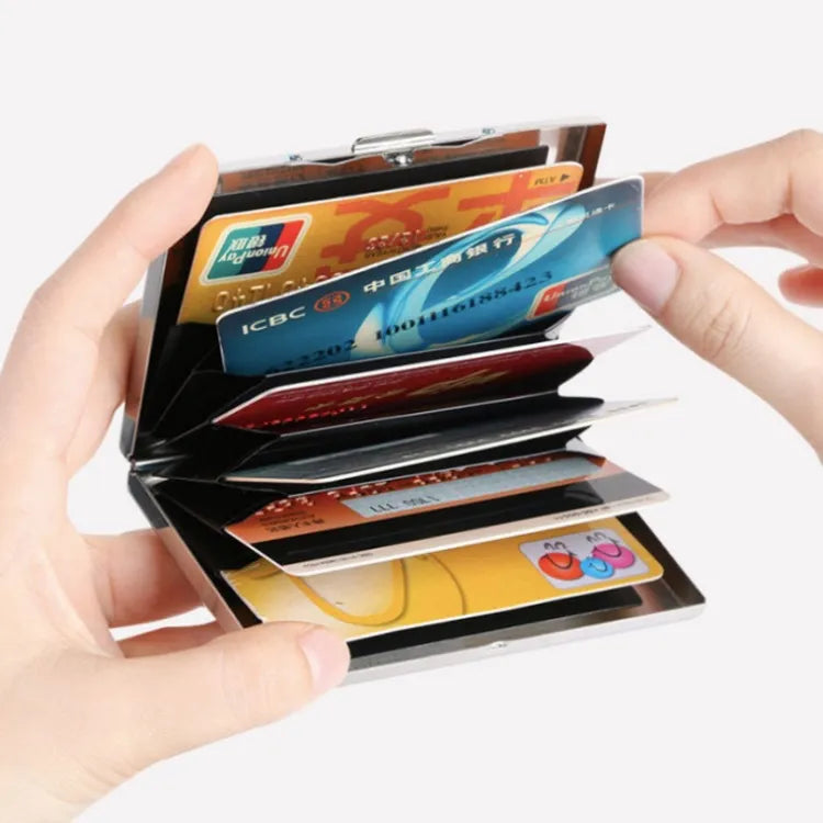 Guiding Millennials' Aluminum Metal Slim Anti-Scan Credit Card Holder